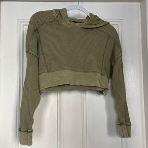 Out from under urban outfitters cropped hoodie